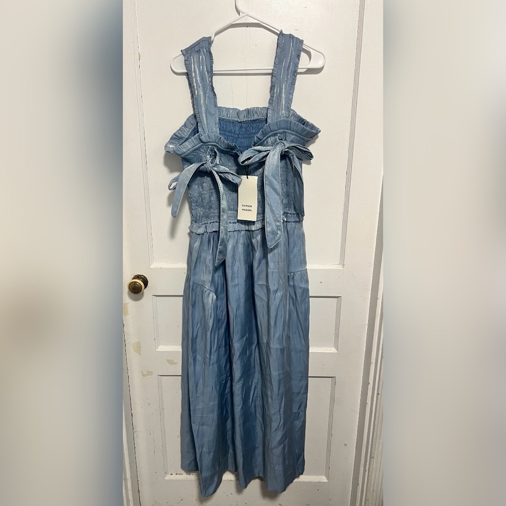 Damson Madder Violet Maxi
Dress Blue Glass Satin NEW W TAG Size US 14 - Picture 3 of 8
